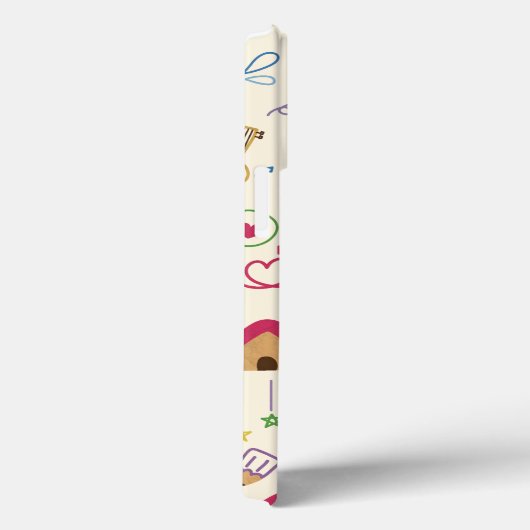 Coques Case-Mate iPhone Motif de doodle mignon pour enfants (Verso / Droite)