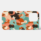 Coques Case-Mate iPhone Motif de facettes rétroactives de la diversité hum (Verso (horizontal))