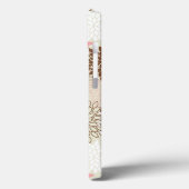 Coques Case-Mate iPhone Motif De FEMME Rose Et Brown (Verso / Gauche)