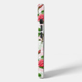 Coques Case-Mate iPhone Motif de feuillage floral rose (Verso / Gauche)