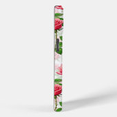 Coques Case-Mate iPhone Motif de feuillage floral rose (Verso / Droite)