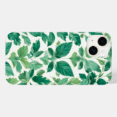 Coques Case-Mate iPhone Motif de feuillage vert luxuriant (Verso (horizontal))