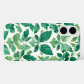 Coques Case-Mate iPhone Motif de feuillage vert luxuriant (Verso (horizontal))