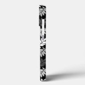 Coques Case-Mate iPhone Motif de feuille aînée noir blanc gris (Verso / Gauche)