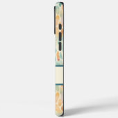 Coques Case-Mate iPhone Motif de feuille d'aquarelle monogramme personnali (Verso / Gauche)