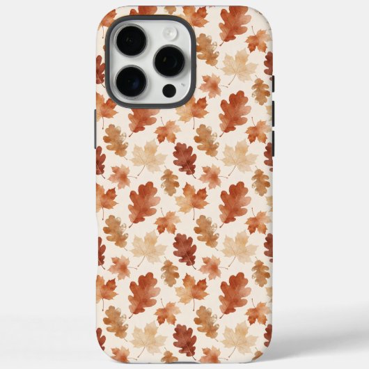 Coques Case-Mate iPhone Motif de feuille d'automne confortable (Verso)