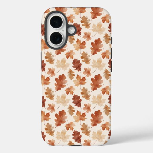 Coques Case-Mate iPhone Motif de feuille d'automne confortable (Verso)