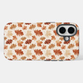 Coques Case-Mate iPhone Motif de feuille d'automne confortable (Verso (horizontal))