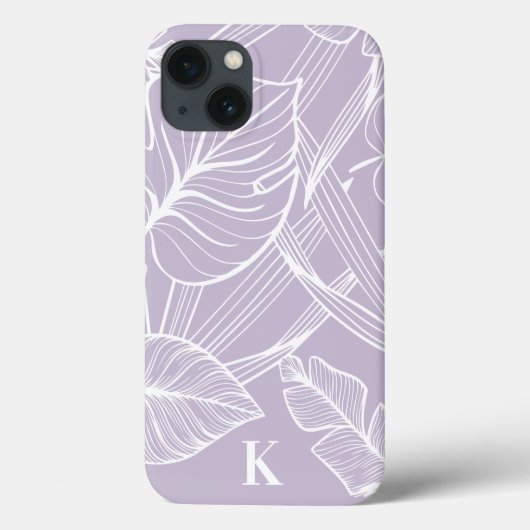 Coques Case-Mate iPhone Motif de feuille de palme tropicale périphérique (Verso)