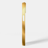 Coques Case-Mate iPhone Motif de feuille d'or en monogramme de script Glam (Verso / Droite)