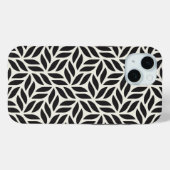 Coques Case-Mate iPhone Motif de feuille moderne et élégant (Verso (horizontal))