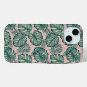 Coques Case-Mate iPhone Motif de feuille tropicale (Verso (horizontal))