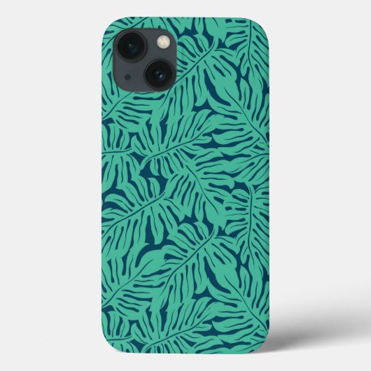 Coques Case-Mate iPhone Motif de feuille tropicale Monstera (Verso)