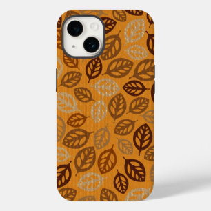 Coque Pour iPhone 14 Motif de feuilles brunes mignonnes