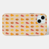 Coques Case-Mate iPhone Motif de feuilles de chêne (Verso (horizontal))