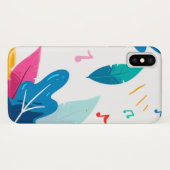 Coques Case-Mate iPhone Motif de feuilles époustouflant (Dos (Horizontal))