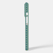 Coques Case-Mate iPhone Motif de feuilles simples en bleu (Verso / Gauche)