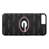 Coques Case-Mate iPhone Motif de filigrane du logo | de bouledogues de la (Dos (Horizontal))