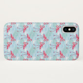 Coques Case-Mate iPhone Motif de Flamant rose (Dos (Horizontal))