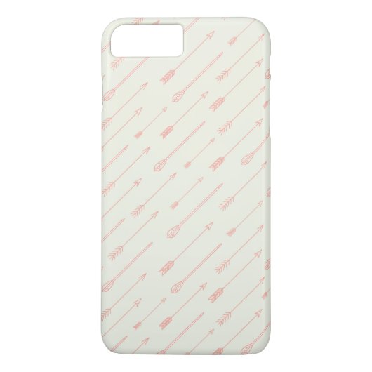 Coques Case-Mate iPhone Motif de flèches décrit par corail (Dos)