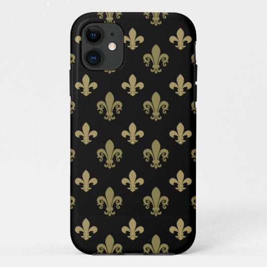 Coques Case-Mate iPhone Motif de Fleur de lis (Dos)