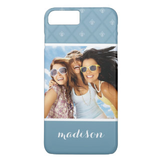 Coques Pour iPhone Motif de Fleur-De-lis fait sur commande de photo
