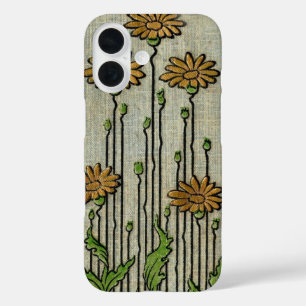 Coques iPhone 16 Motif de fleur de marguerite de jardin floral vint