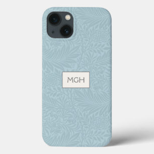 Case-Mate iPhone Case Motif de fleur de pied-d'alouette bleu vintage à m