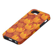 Coques Case-Mate iPhone Motif de fleur d'or (Bas)