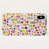 Coques Case-Mate iPhone Motif de fleur scandinave de style (Dos (Horizontal))