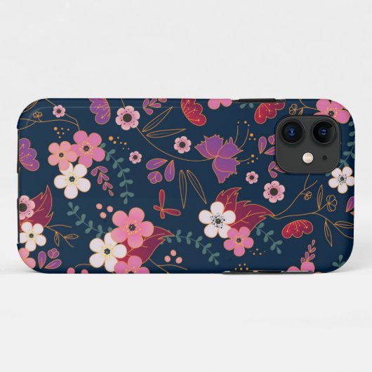 Coques Case-Mate iPhone Motif de fleurs (Dos (Horizontal))