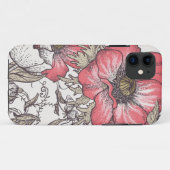 Coques Case-Mate iPhone Motif de fleurs (Dos (Horizontal))