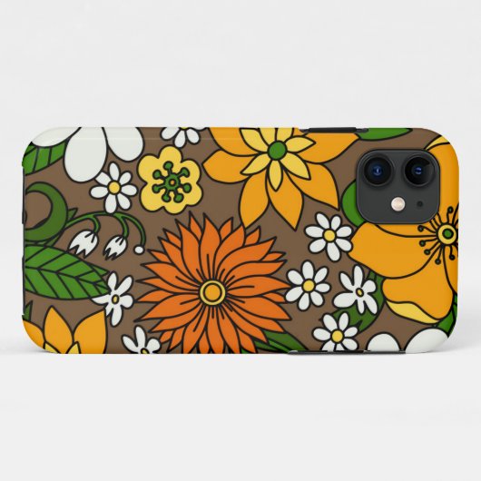 Coques Case-Mate iPhone Motif de fleurs (Dos (Horizontal))