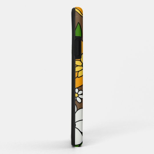 Coques Case-Mate iPhone Motif de fleurs (Dos/Droite)