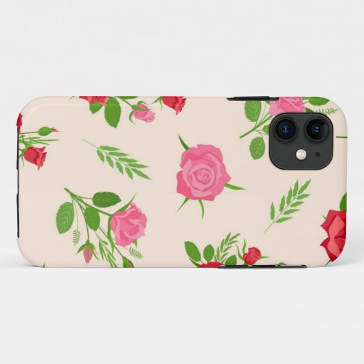 Coques Case-Mate iPhone Motif de fleurs (Dos (Horizontal))