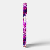 Coques Case-Mate iPhone Motif de fleurs abstrait de rose et de pourpre (Verso / Droite)