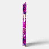 Coques Case-Mate iPhone Motif De Fleurs Abstraites Roses Et Violettes (Verso / Droite)