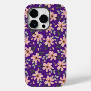 Coque Pour iPhone 14 Pro motif de fleurs aquarelles roses
