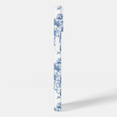 Coques Case-Mate iPhone Motif de fleurs bleues (Verso / Droite)