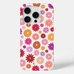Coque iPhone 15 Pro Motif de fleurs colorées
