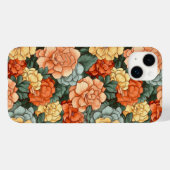 Coques Case-Mate iPhone Motif de fleurs colorées (Verso (horizontal))
