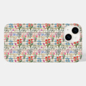 Coques Case-Mate iPhone Motif de fleurs d'aquarelle moderne (Verso (horizontal))