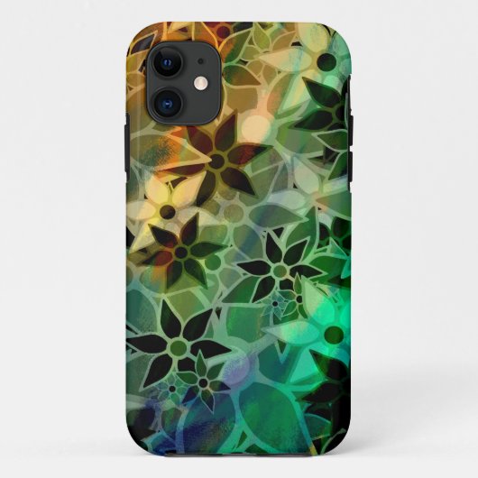 Coques Case-Mate iPhone Motif de fleurs d'art Abstrait (Dos)