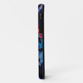 Coques Case-Mate iPhone Motif de fleurs d'art Abstrait #2 (Dos/Gauche)