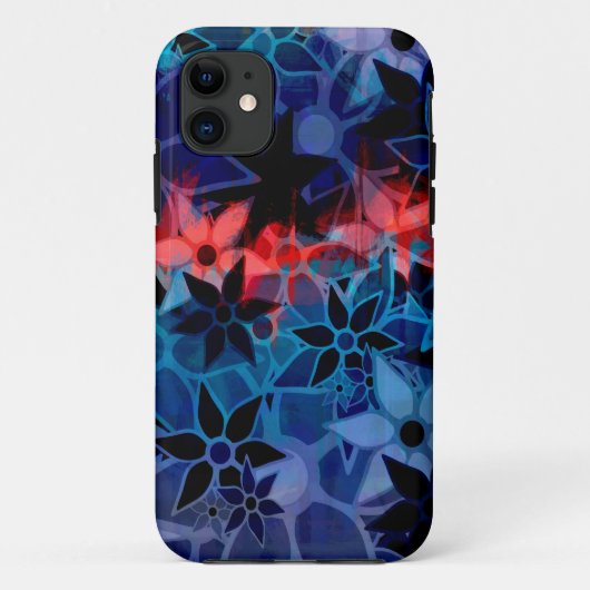Coques Case-Mate iPhone Motif de fleurs d'art Abstrait #2 (Dos)