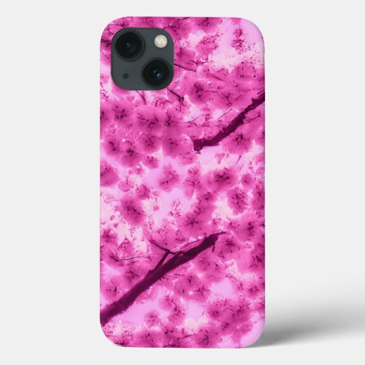 Coques Case-Mate iPhone Motif de fleurs de cerisier d'aquarelle (Verso)