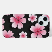 Coques Case-Mate iPhone Motif de fleurs de cerisier de Sakura rose (Verso (horizontal))