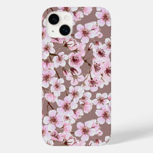 Coques Case-Mate iPhone Motif de fleurs de cerisiers (Verso)