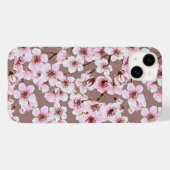Coques Case-Mate iPhone Motif de fleurs de cerisiers (Verso (horizontal))
