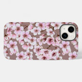 Coques Case-Mate iPhone Motif de fleurs de cerisiers (Verso (horizontal))